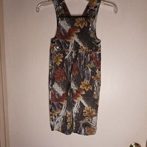 Little Master Sportsman Camo Bib Overalls 2T Adjustable